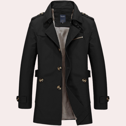 Jason Slim Fit Double Breasted Trench Coat For Men Timeless Style Modern Silhouette Weatherproof Outerwear