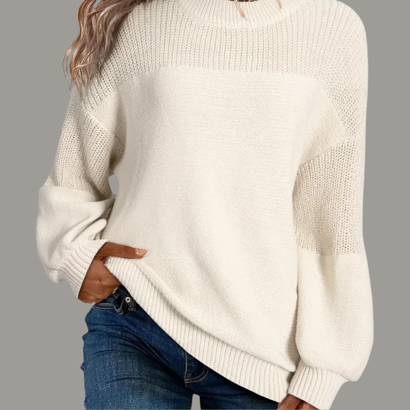 Women's Sweater with Loose Fit and Soft Texture