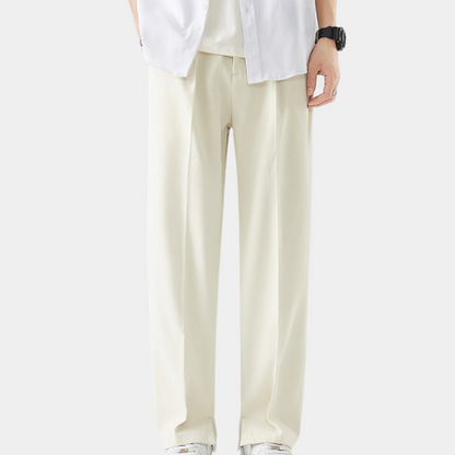 Prins Men's Pants With Elastic Waistband For All Day Comfort And Versatile Casual Style