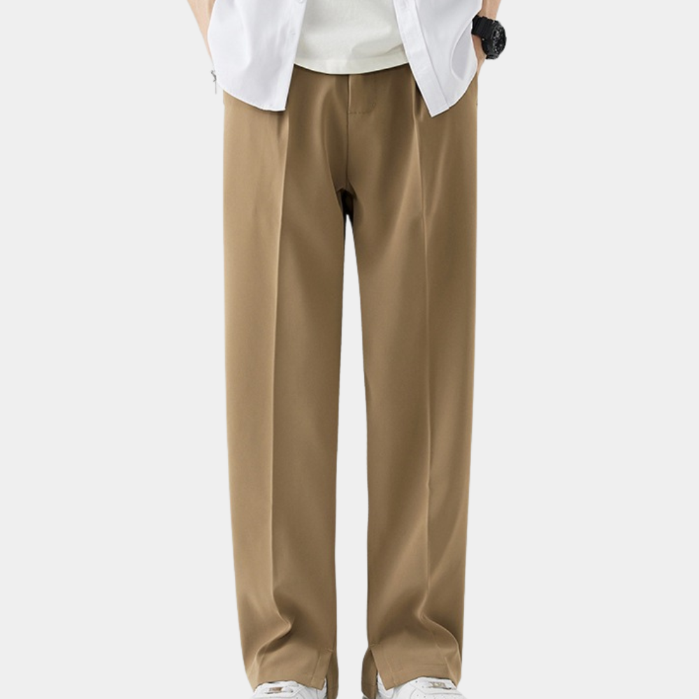 Prins Men's Pants With Elastic Waistband For All Day Comfort And Versatile Casual Style