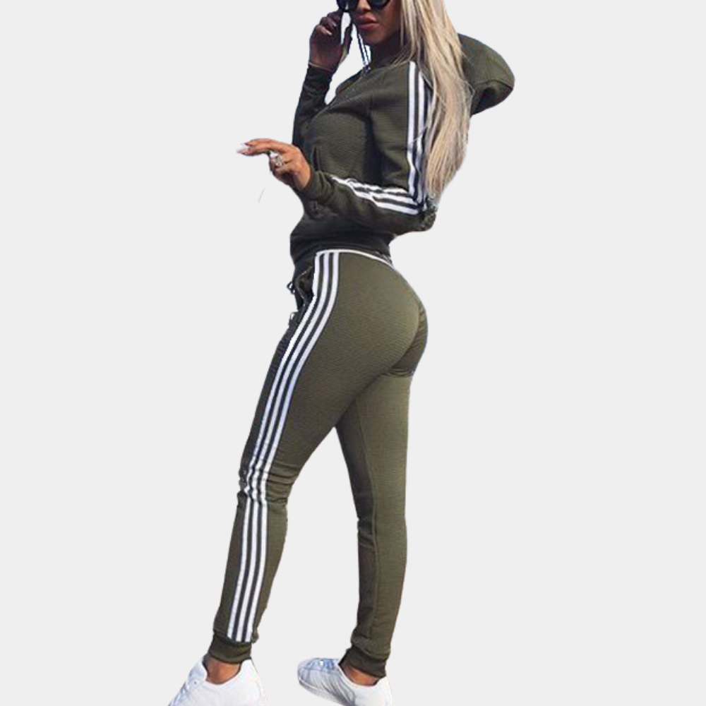 Kristi 2 Piece Tracksuit For Women Cozy Loungewear Set With Hoodie And Sweatpants