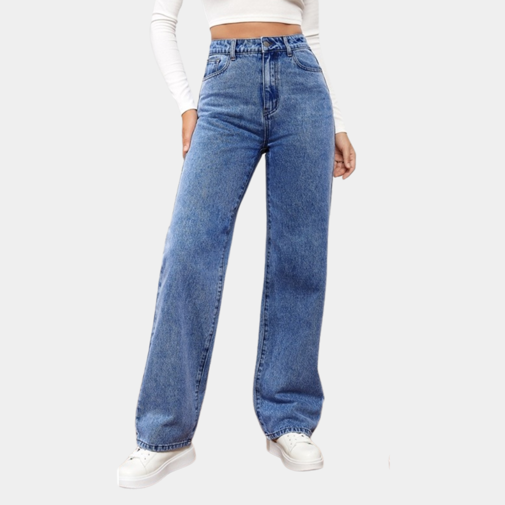 Women’s Classic High-Waist Jeans | Straight Leg