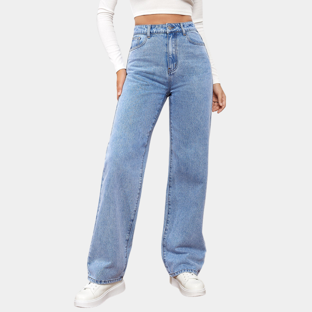 Women’s Classic High-Waist Jeans | Straight Leg