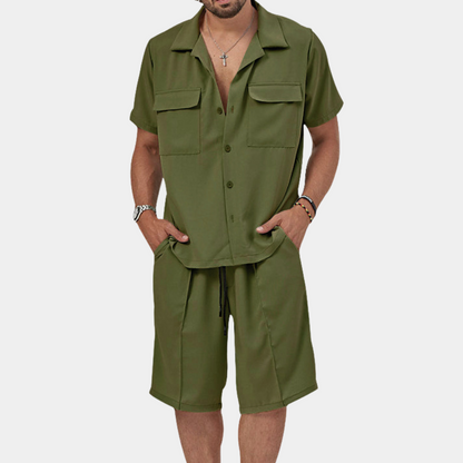 Pepijn Men's Polo And Shorts Set Stylish Comfort For Summer Ideal For Daily Wear