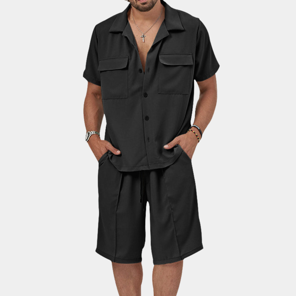 Pepijn Men's Polo And Shorts Set Stylish Comfort For Summer Ideal For Daily Wear