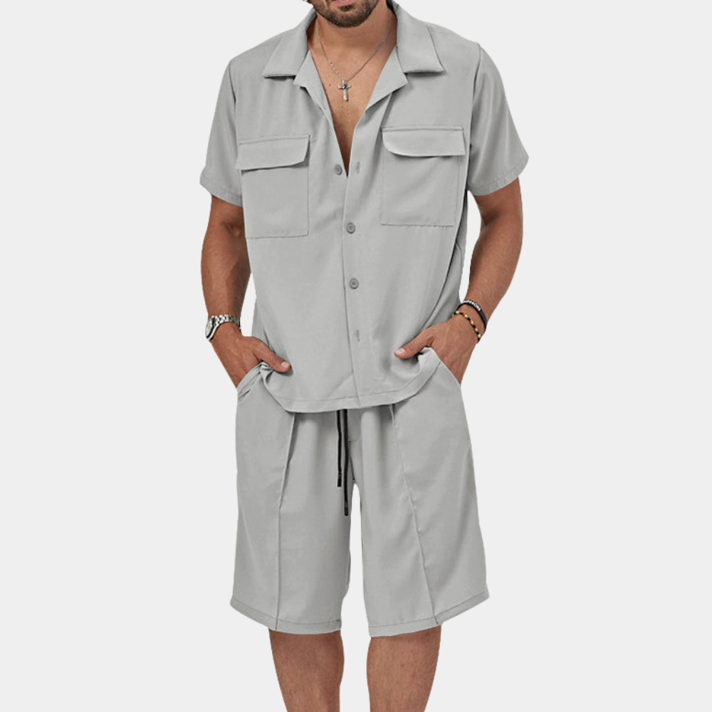 Pepijn Men's Polo And Shorts Set Stylish Comfort For Summer Ideal For Daily Wear
