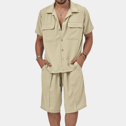 Pepijn Men's Polo And Shorts Set Stylish Comfort For Summer Ideal For Daily Wear