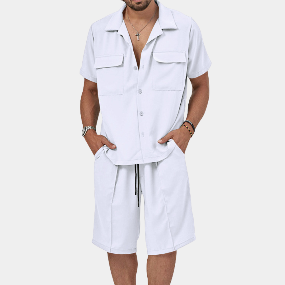Pepijn Men's Polo And Shorts Set Stylish Comfort For Summer Ideal For Daily Wear