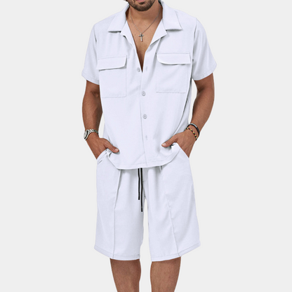 Pepijn Men's Polo And Shorts Set Stylish Comfort For Summer Ideal For Daily Wear