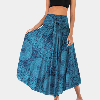 Lola Bohemian Maxi Skirt For Women Lightweight Flowing Fabric Elegant Summer Essential