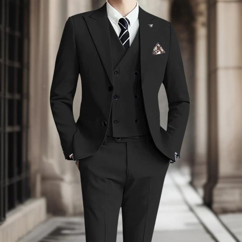 Mens Slim Fit Double Breasted Wool Blend Suit Jacket Notch Lapel Formal Wear Nordisk Flair