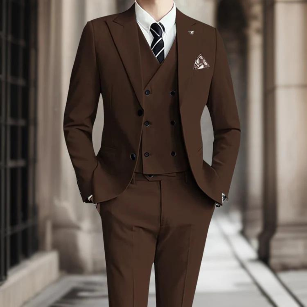 Mens Slim Fit Double Breasted Wool Blend Suit Jacket Notch Lapel Formal Wear Nordisk Flair