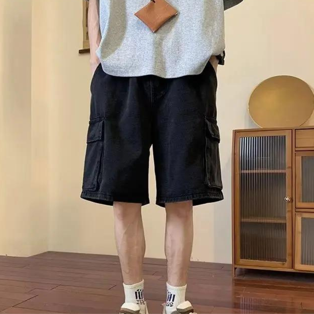 Jens Mens Denim Shorts For Summer Casual Hip Hop Style And Everyday Outdoor Comfort