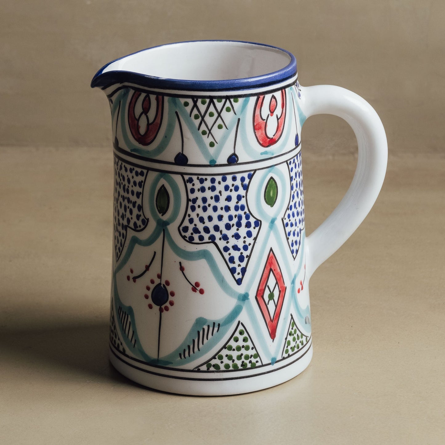 Marrakech Bloom Carafe - Moroccan Table Art - TrendAura