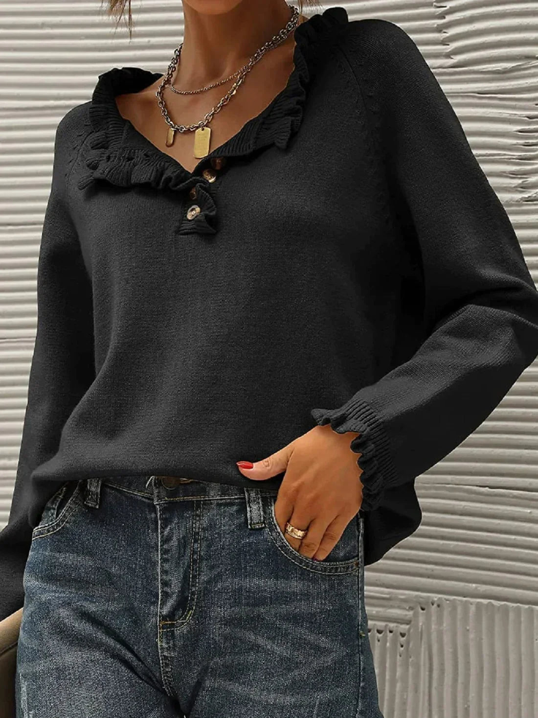 Caroline Lightweight Womens Sweater 100 Percent Acrylic Warmth Versatile Everyday Essential