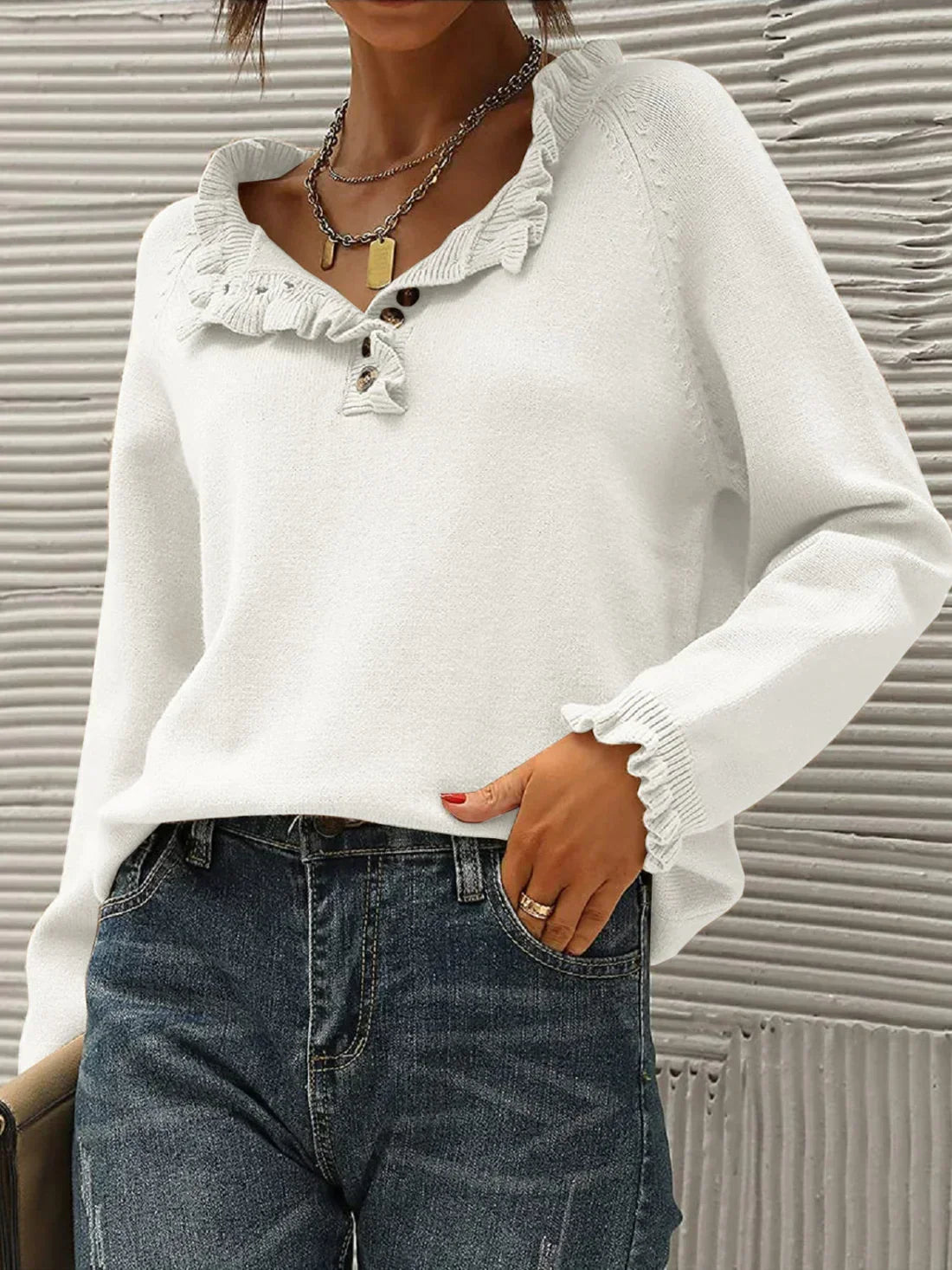 Caroline Lightweight Womens Sweater 100 Percent Acrylic Warmth Versatile Everyday Essential