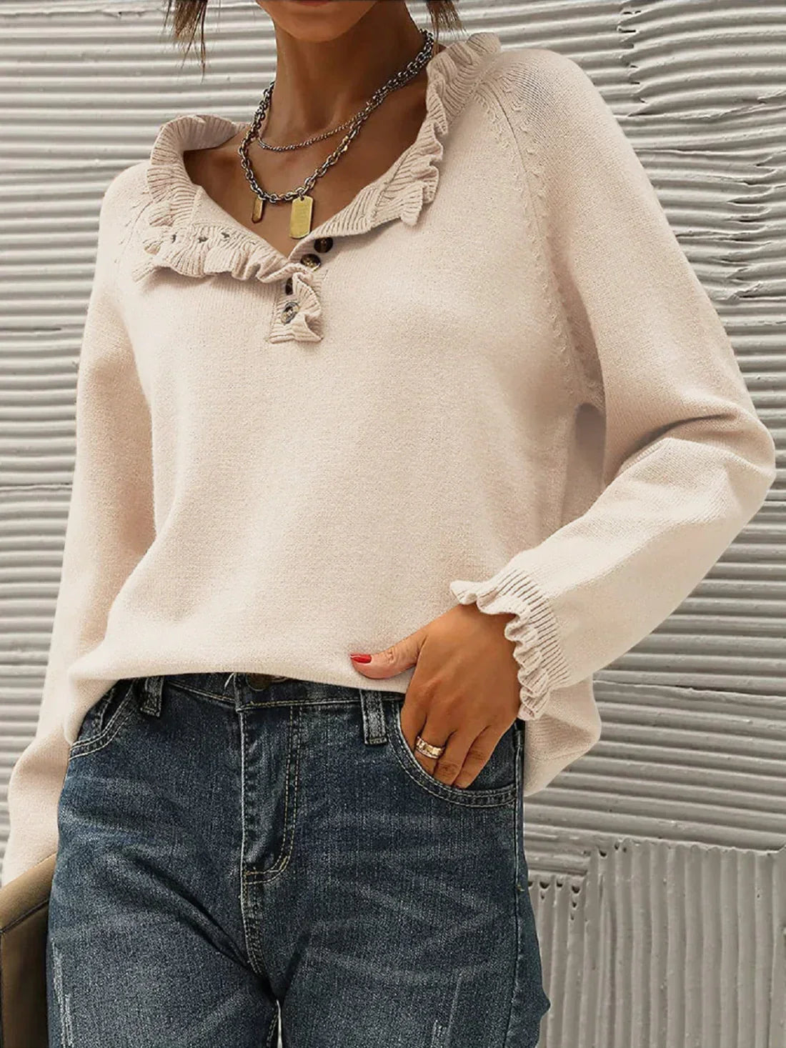Caroline Lightweight Womens Sweater 100 Percent Acrylic Warmth Versatile Everyday Essential