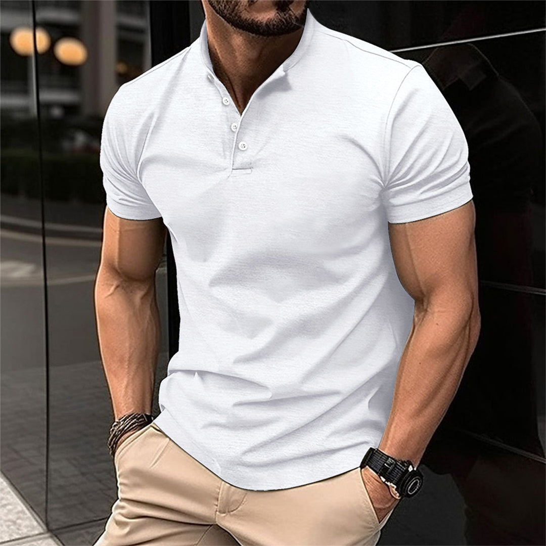 Easton Polo Shirt For Men Slim Fit Breathable Cotton Blend Classic Collar Everyday Comfort