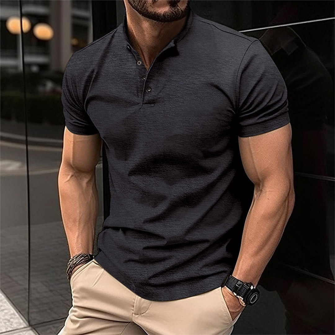 Easton Polo Shirt For Men Slim Fit Breathable Cotton Blend Classic Collar Everyday Comfort