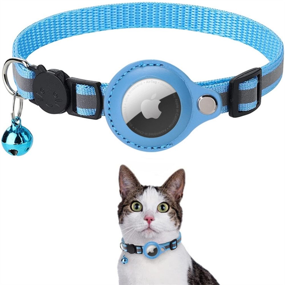 GPS Cat Collar with Quick-Release Buckle and Reflective Design for Better Night Visibility