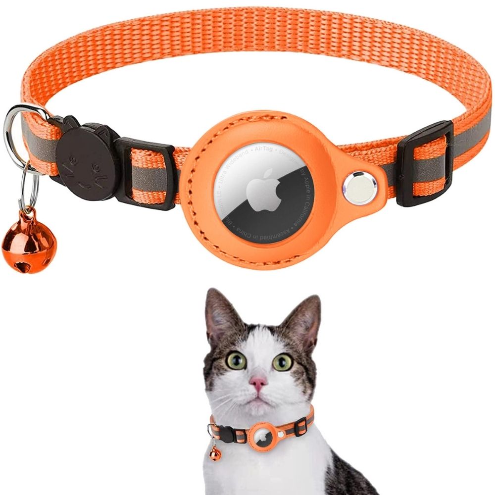 GPS Cat Collar with Quick-Release Buckle and Reflective Design for Better Night Visibility