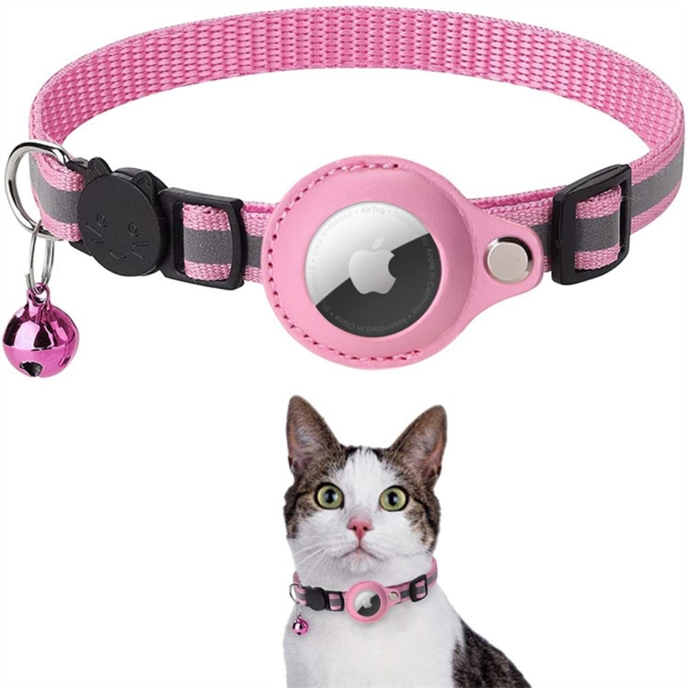 GPS Cat Collar with Quick-Release Buckle and Reflective Design for Better Night Visibility