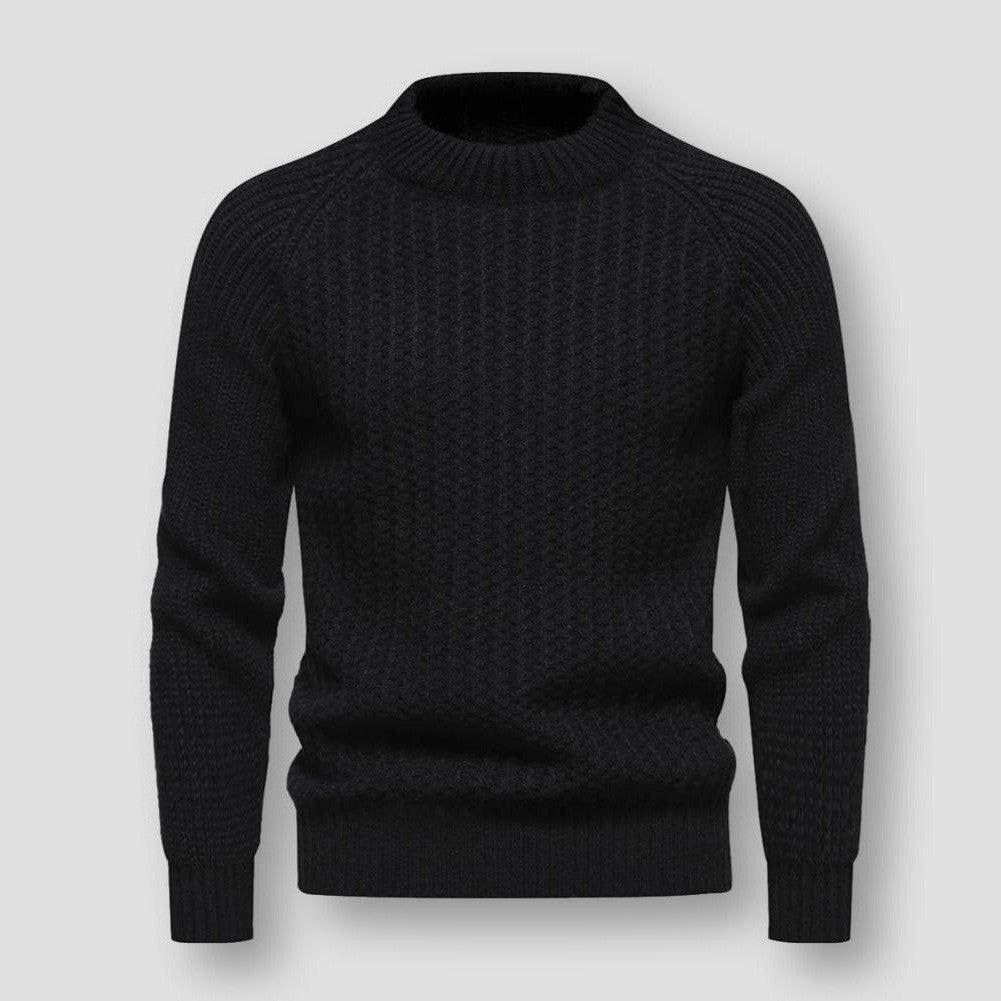 High-quality waffle knit sweatshirt for men