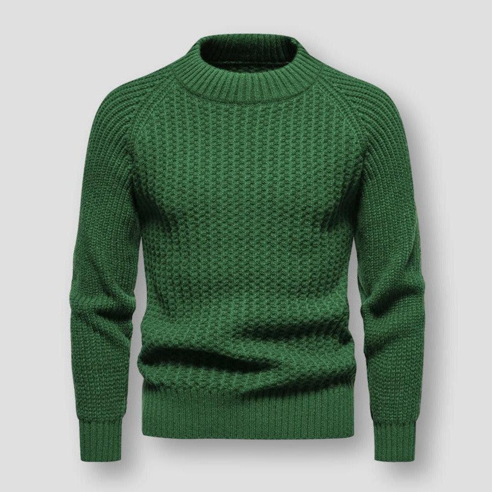 High-quality waffle knit sweatshirt for men