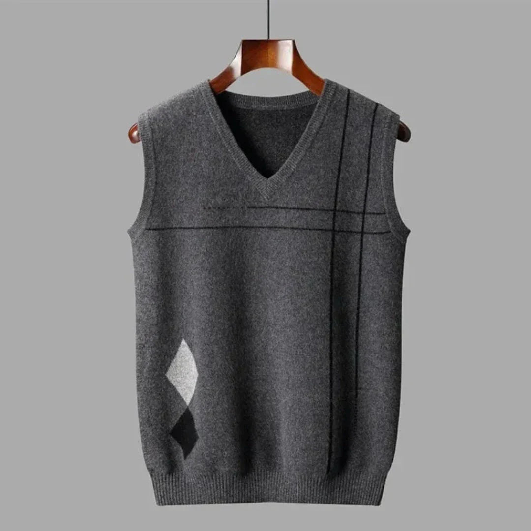 Callum Wool V-Neck Vest