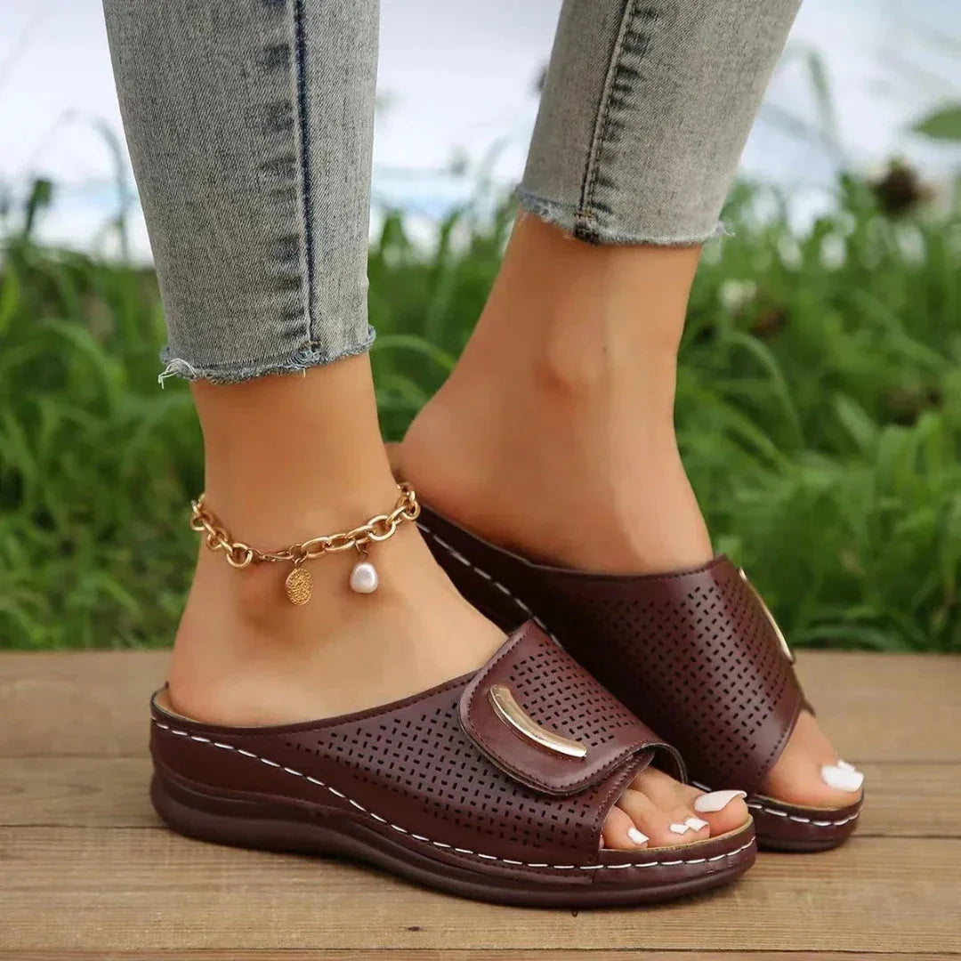 Camila Slip-On Wedge Sandals