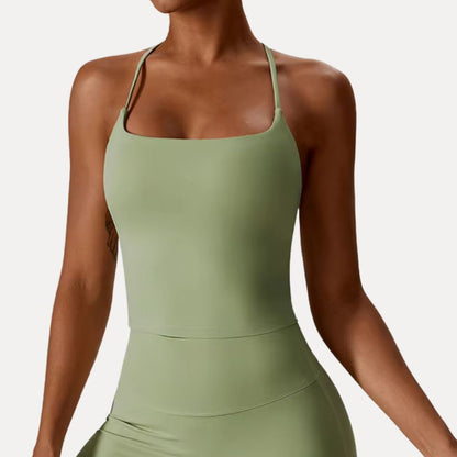 Camilla Sleek Fit Cross-Back Tank