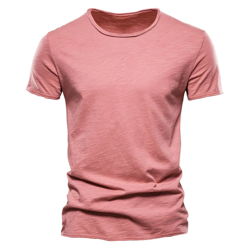 Men's Casual Short Sleeve T Shirt With Modern Fit And Smooth Texture Versatile Everyday Wardrobe Essential