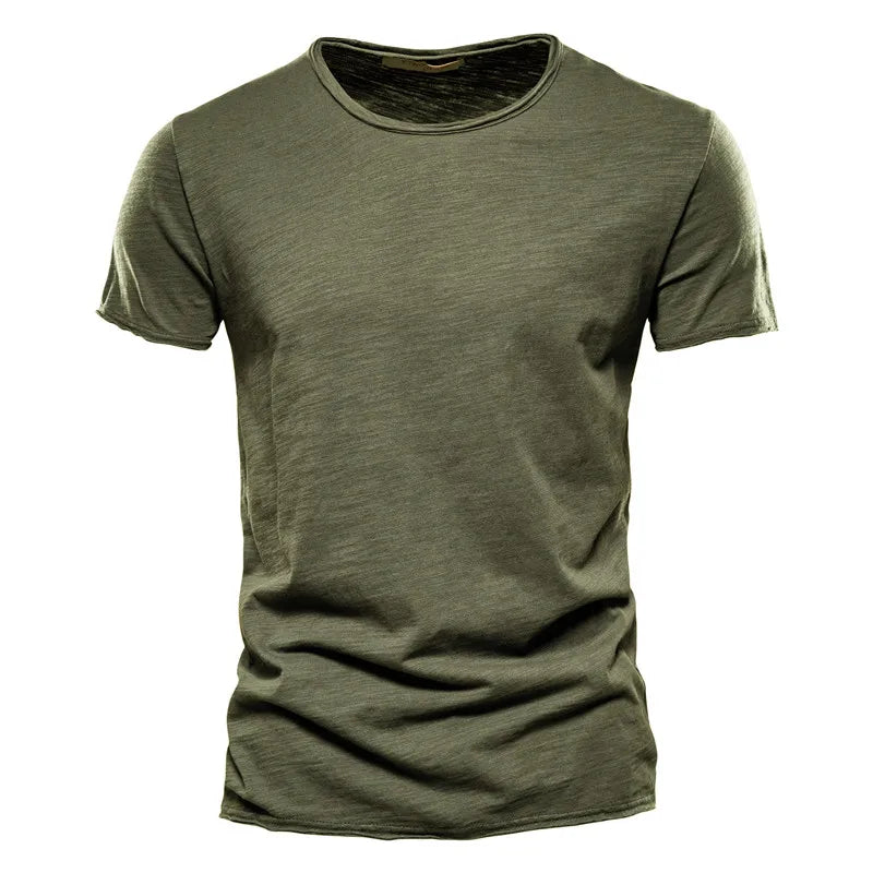 Men's Casual Short Sleeve T Shirt With Modern Fit And Smooth Texture Versatile Everyday Wardrobe Essential