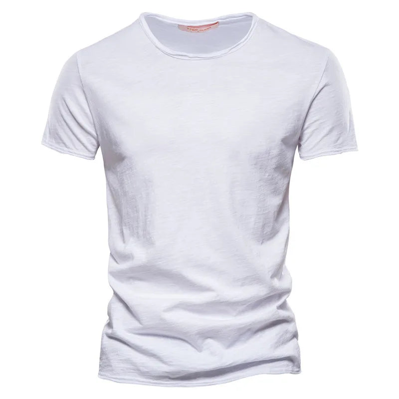 Men's Casual Short Sleeve T Shirt With Modern Fit And Smooth Texture Versatile Everyday Wardrobe Essential
