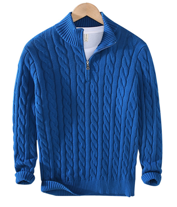 Kamil Classic Half Zip Sweater For Men Timeless Style And Everyday Comfort With Modern Fit