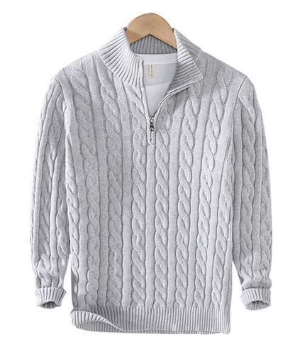 Kamil Classic Half Zip Sweater For Men Timeless Style And Everyday Comfort With Modern Fit