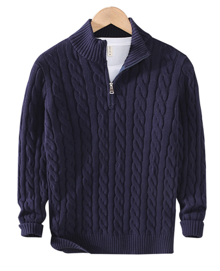 Kamil Classic Half Zip Sweater For Men Timeless Style And Everyday Comfort With Modern Fit