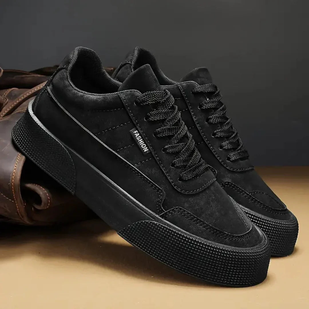 Carl Classic Lace Up Skate Sneakers With Suede Like Upper And Durable Grip Sole For All Day Comfort