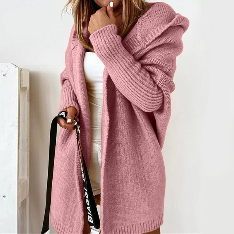 Léa Soft Hooded Knit Cardigan for Women Cozy Warmth Timeless Elegant Style for Daywear