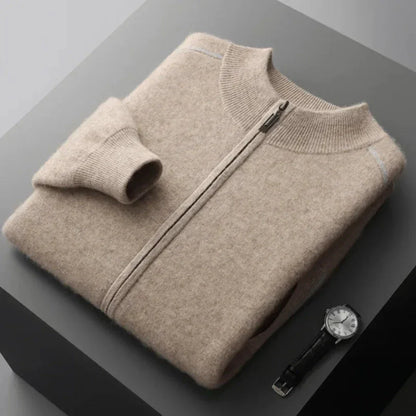 Daxton Cashmere Full-Zip Sweater
