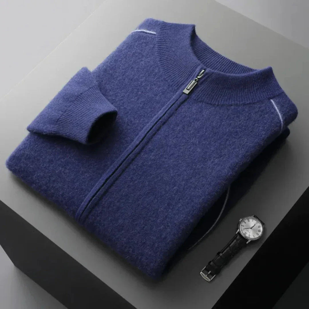 Daxton Cashmere Full-Zip Sweater