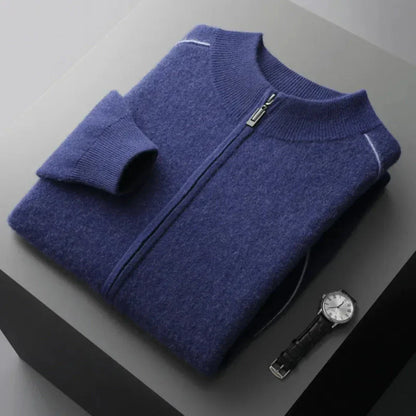 Daxton Cashmere Full-Zip Sweater