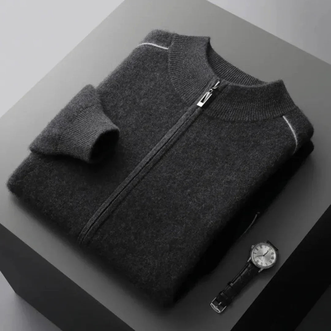 Daxton Cashmere Full-Zip Sweater
