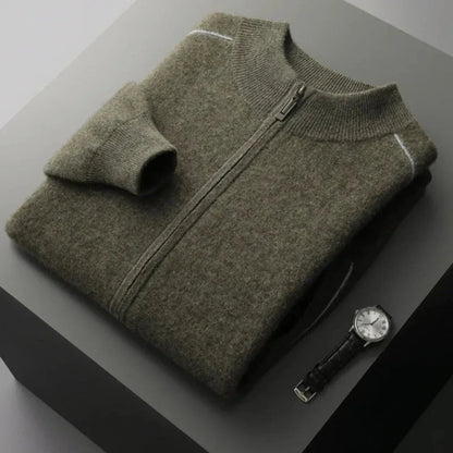 Daxton Cashmere Full-Zip Sweater