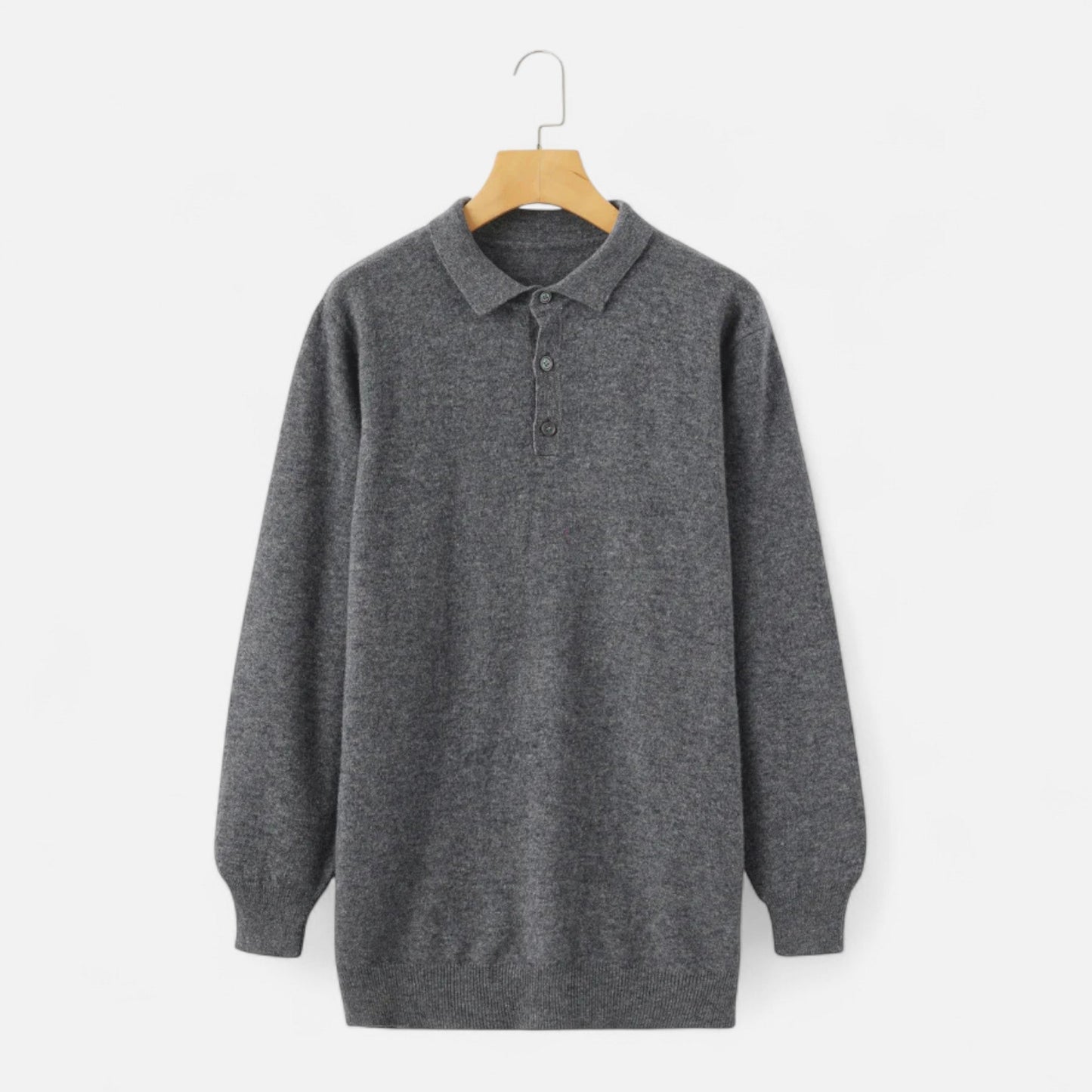 Ancient World | Men's Merino Wool Polo Collar Sweater