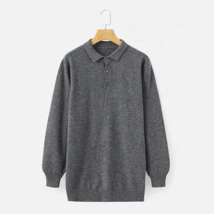 Ancient World | Men's Merino Wool Polo Collar Sweater