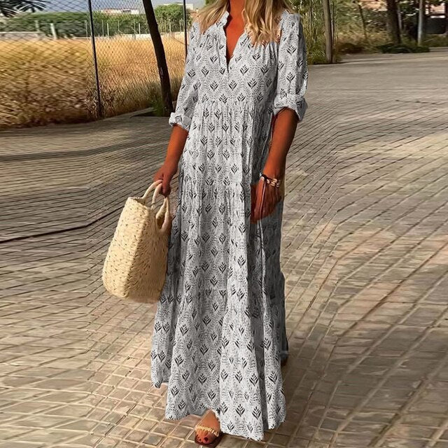 Olivia Boho Dress For Women Lightweight Flowing Comfort Beach Vacation Ready Effortless Chic