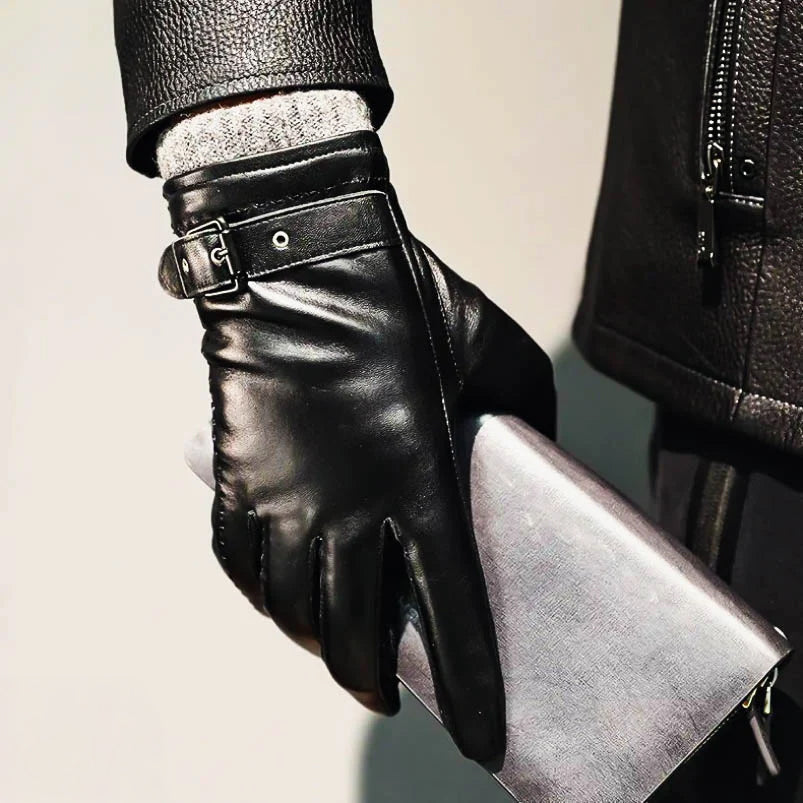 Cavallo Mens Timeless Leather Gloves Classic Full Grain Leather Driving Everyday Winter Accessory