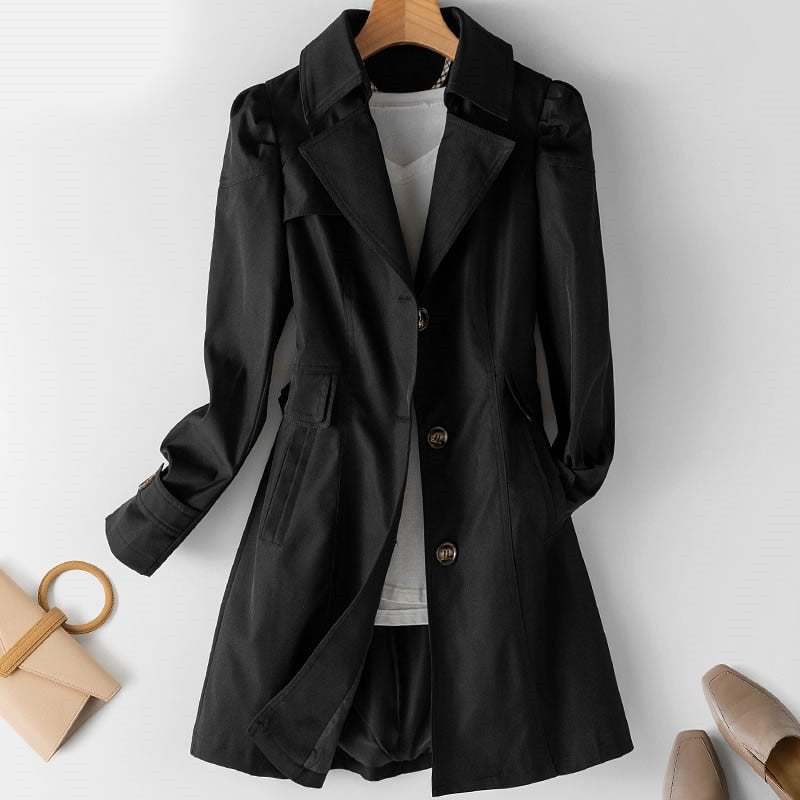 Sophie Lightweight Trench Coat For Women Elegant Waterproof Raincoat With Classic Tailoring