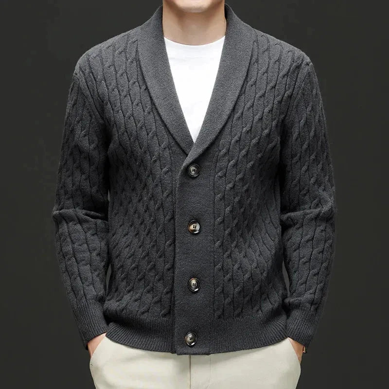 Chase Shawl Wool Cardigan